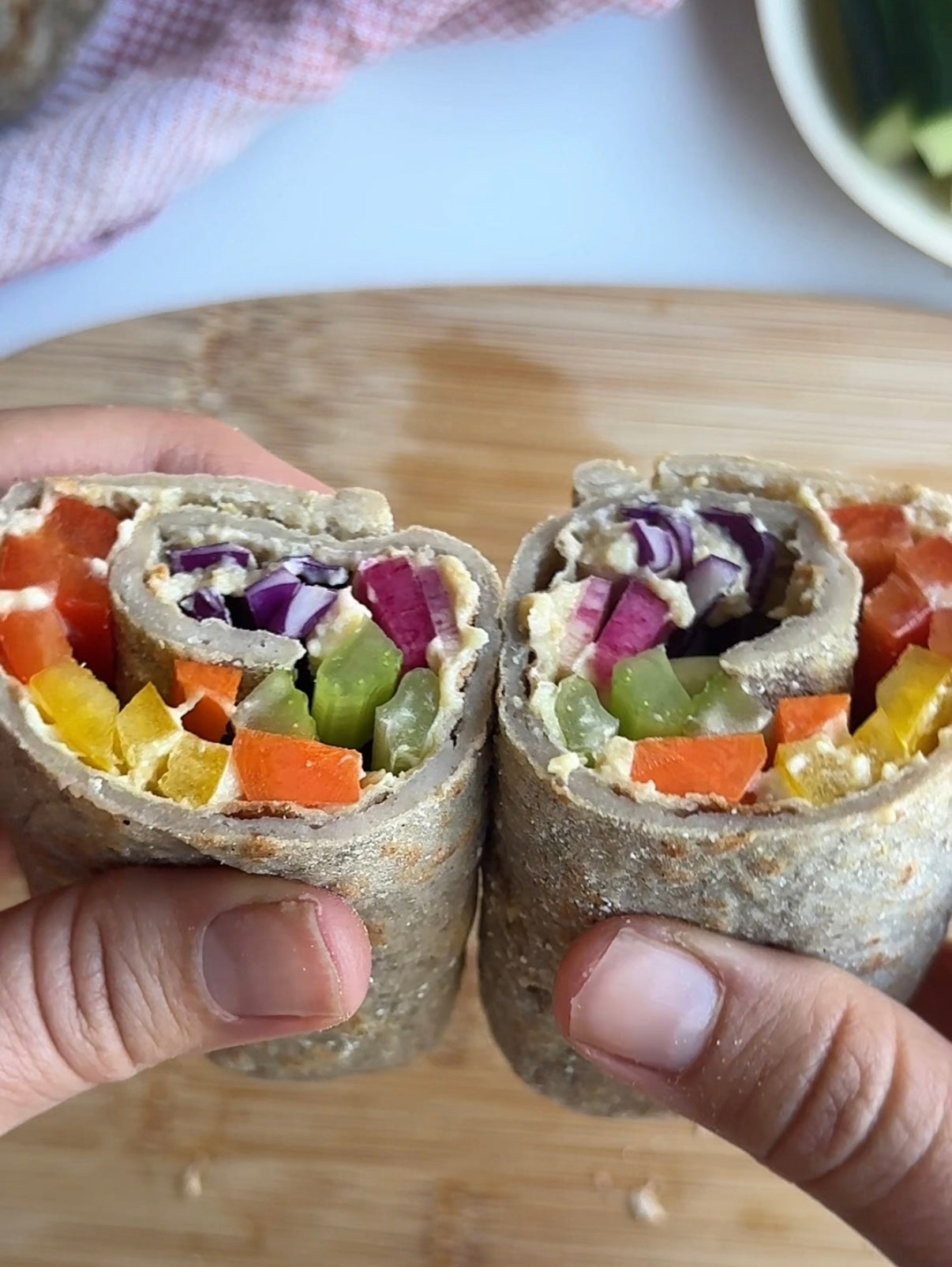 Soft gluten-free buckwheat wraps stacked on a plate, made with just one ingredient