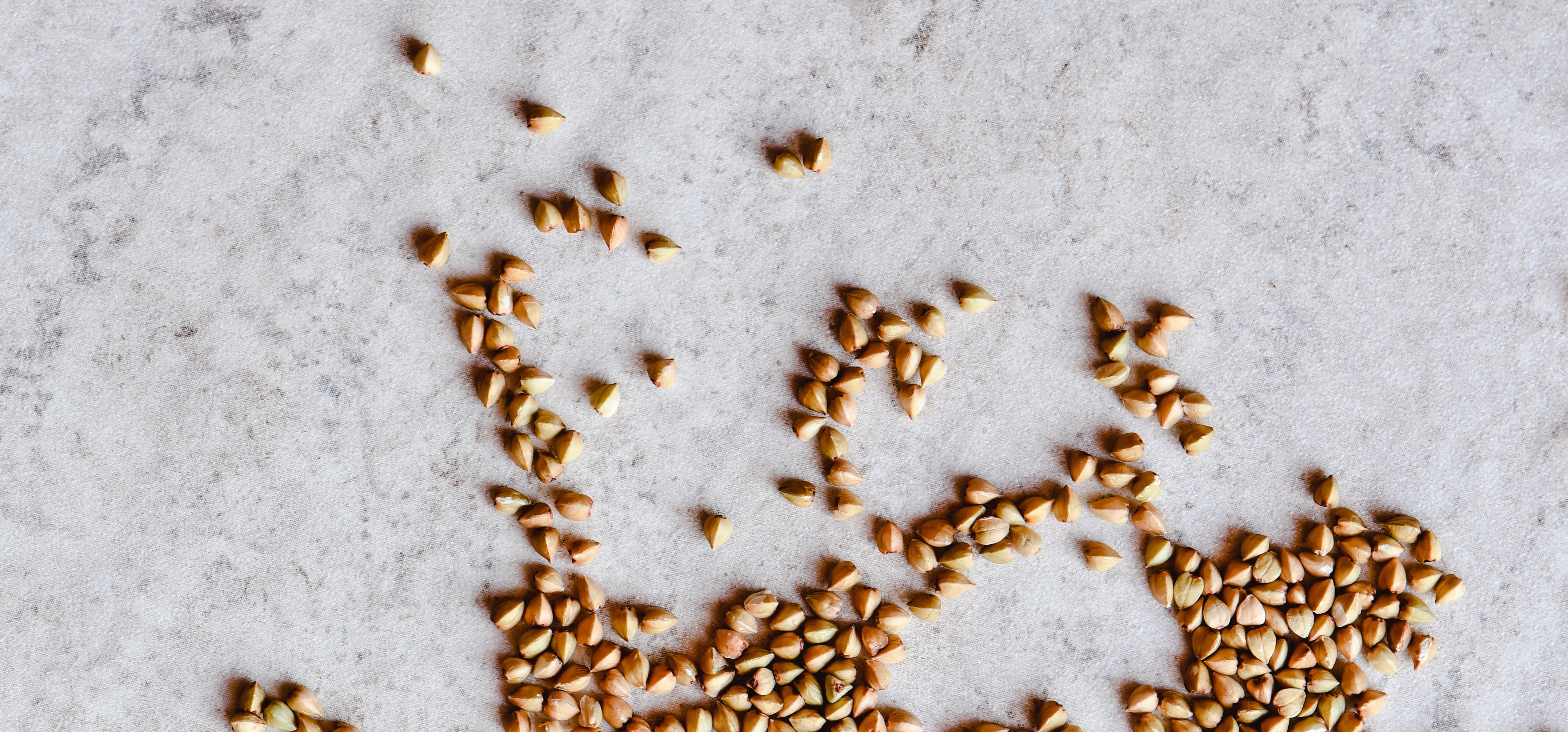 Buckwheat seeds on stone